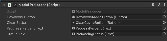 Objects attached to the script