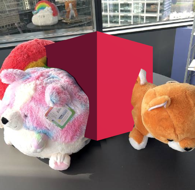 An example of AR with occlusion